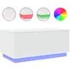 Image de Vidaxl table basse avec lumières led blanc 90x50x40 cm