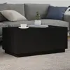 Image de Table Basse Avec Lumières Led Noir 90x50x40 Cm Vidaxl