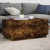Image de Table Basse Avec Lumières Led Chêne Fumé 90x50x40 Cm Vidaxl
