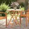Image de Table Pliable De Jardin Ø70x75 Cm Bois D'acacia Massif Vidaxl