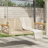 Image de vidaXL Balancelle beige 109x62x40 cm résine tressée 368154