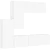 Image de Unités Murales Tv 5 Pcs Blanc Bois D'ingénierie Vidaxl