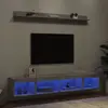 Image de Unités Murales Tv Avec Led 5 Pcs Gris Béton Bois D'ingénierie Vidaxl