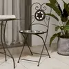 Image de Chaises De Bistro Pliables Lot De 2 Noir Et Blanc Céramique Vidaxl