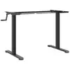 Image de Vidaxl cadre de bureau debout noir (94-135)x60x(70-114) cm acier