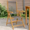 Image de Chaises De Jardin Lot De 2 Gris Bois D'acacia Et Polypropylène Vidaxl