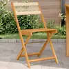 Image de Chaises De Bistrot Lot De 2 Beige Bois D'acacia Et Corde Vidaxl