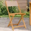 Image de Chaises De Bistrot Lot De 2 Taupe Bois D'acacia Massif Et Tissu Vidaxl