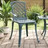 Image de vidaXL Chaises de jardin lot de 2 vert aluminium coulé 4002802