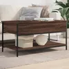 Image de vidaXL Table Basse Bout de Canapé avec Pieds Réglables Table dAppoint avec Rangement Salon Intérieur Moderne Chêne 845350