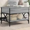 Image de vidaXL Table Basse Bout de Canapé avec Pieds Réglables Table dAppoint avec Rangement Salon Intérieur Moderne Sonoma 845354