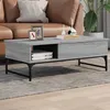 Image de vidaXL Table Basse Bout de Canapé avec Pieds Réglables Table dAppoint Salon Salle de Séjour Intérieur Moderne Sonoma 845394