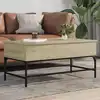 Image de Table Basse Chêne Sonoma 100x50x45cm Bois D'ingénierie Et Métal Vidaxl