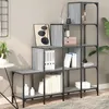 Image de vidaXL Bibliothèque Étagère à Livres avec Rangement Meuble de Salon Bureau Chambre à Coucher Industriel Sonoma Gris Bois 845444