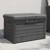 Image de vidaXL Boîte à coussins dextérieur anthracite polypropylène conteneur à coussins boîte à coussins de jardin boîte boîte 366600