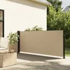 Image de vidaXL Auvent latéral rétractable beige 140x300 cm écran d’intimité de jardin brise-vue de balcon écran dextérieur 4004300