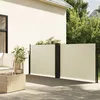 Image de vidaXL Auvent latéral rétractable crème 100x600 cm écran d'intimité de jardin brise-vue de balcon écran dextérieur 4004580