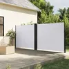 Image de Auvent Latéral Rétractable Blanc 160x600 Cm Vidaxl