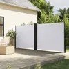 Image de Auvent Latéral Rétractable Blanc 180x600 Cm Vidaxl
