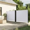 Image de vidaXL Auvent latéral rétractable blanc 180x1000 cm 4004751