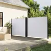 Image de Auvent Latéral Rétractable Blanc 180x1200 Cm Vidaxl