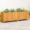 Image de Jardinière Avec Doublure 153x38,5x50 Cm Bois Massif D'acacia Vidaxl