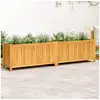 Image de Jardinière avec doublure 199x38,5x50 cm bois massif d acacia