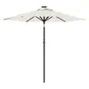 Image de Vidaxl parasol de jardin avec mât en acier blanc 225x225x212 cm