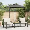 Image de Parasol De Jardin Avec Mât En Acier Anthracite 225x225x212 Cm Vidaxl