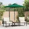 Image de Parasol De Jardin Avec Mât En Acier Vert 225x225x212 Cm Vidaxl