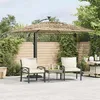 Image de vidaXL Parasol de jardin avec mât en acier marron 246x246x230 cm parasol parasol dextérieur parasol de patio parapluie 4005074