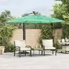 Image de Parasol De Jardin Avec Mât En Acier Vert 246x246x230 Cm Vidaxl