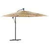 Image de Vidaxl parasol de jardin avec mât en acier marron 269x269x235 cm