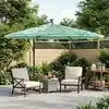 Image de Parasol De Jardin Avec Mât En Acier Vert 269x269x235 Cm Vidaxl