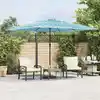 Image de Parasol De Jardin Avec Mât En Acier Bleu 290x290x238 Cm Vidaxl