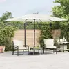 Image de Parasol De Jardin Avec Mât En Acier Blanc 290x290x238 Cm Vidaxl