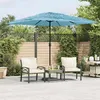 Image de vidaXL Parasol de jardin avec mât en acier bleu 248x248x248 cm parasol parasol dextérieur parasol de patio parapluie 4005090