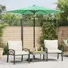 Image de Parasol De Jardin Avec Mât En Acier Vert 223x223x213 Cm Vidaxl