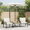 Image de Parasol De Jardin Avec Mât En Acier Blanc 223x223x213 Cm Vidaxl