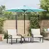 Image de Parasol De Jardin Avec Mât En Acier Bleu 268x268x226 Cm Vidaxl