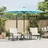 Image de Parasol De Jardin Avec Mât En Acier Bleu 288x288x225 Cm Vidaxl