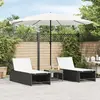 Image de Parasol De Jardin Avec Mât En Acier Blanc 324x324x247 Cm Vidaxl
