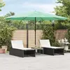 Image de Parasol De Jardin Avec Mât En Acier Vert 388x388x248 Cm Vidaxl