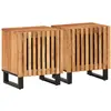 Image de Tables De Chevet 2 Pcs 40x34x46 Cm Bois D'acacia Massif Vidaxl