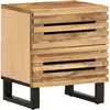 Image de Table De Chevet 40x34x46 Cm Bois De Manguier Massif Brut Vidaxl