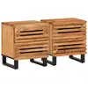 Image de Tables De Chevet 2 Pcs 40x34x46 Cm Bois D'acacia Massif Vidaxl