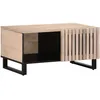 Image de vidaXL Table basse blanc 80x51x40 cm bois de manguier massif 377459
