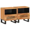 Image de Tables De Chevet 2 Pcs 40x34x46 Cm Bois D'acacia Massif Vidaxl