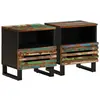 Image de Tables De Chevet 2 Pcs 40x34x46 Cm Bois Massif De Récupération Vidaxl