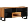 Image de Meuble Tv 100x34x46 Cm Bois D'acacia Massif Vidaxl
